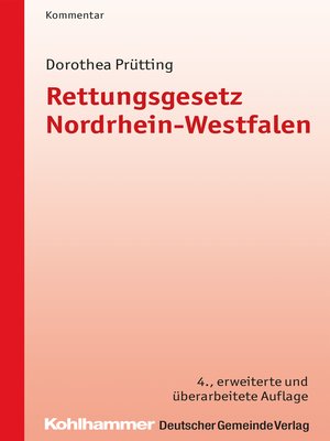 cover image of Rettungsgesetz Nordrhein-Westfalen